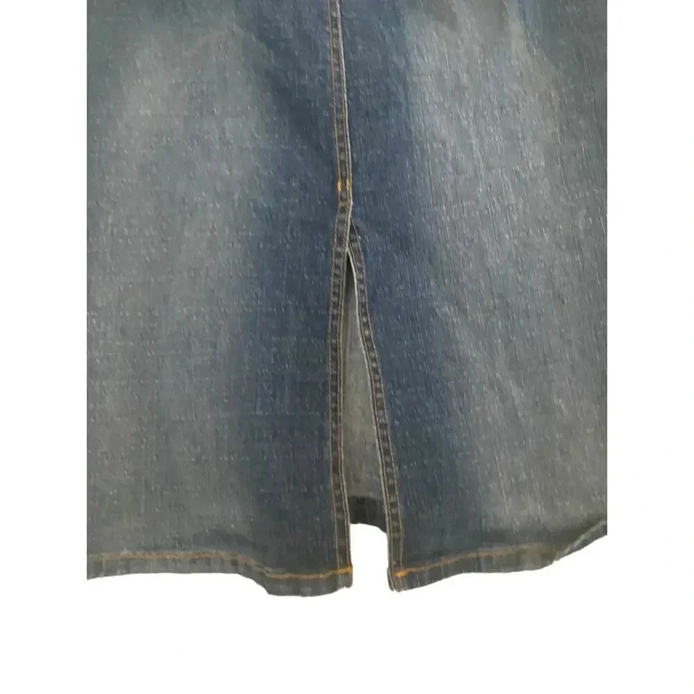 Paris Blues Denim Straight & Pencil Midi Skirt Size 1 - Picture 7 of 7